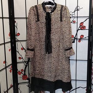 Dorothee Schumacher Seductive Snake Sheer Silk Shift Dress